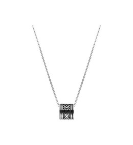 Collier Pendentif TALISMAN Arabesque Acier poli 9x10mm + Chaine 50cm, Rochet HP57