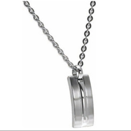 Collier avec Pendentif Acier TRINIDAD, chaîne 50 cm diamètre 3mm, Rochet P042260