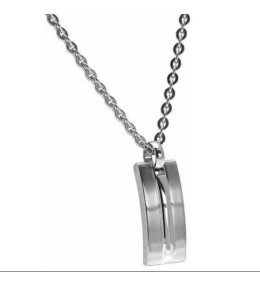 Collier avec Pendentif Acier TRINIDAD, chaîne 50 cm diamètre 3mm, Rochet P042260