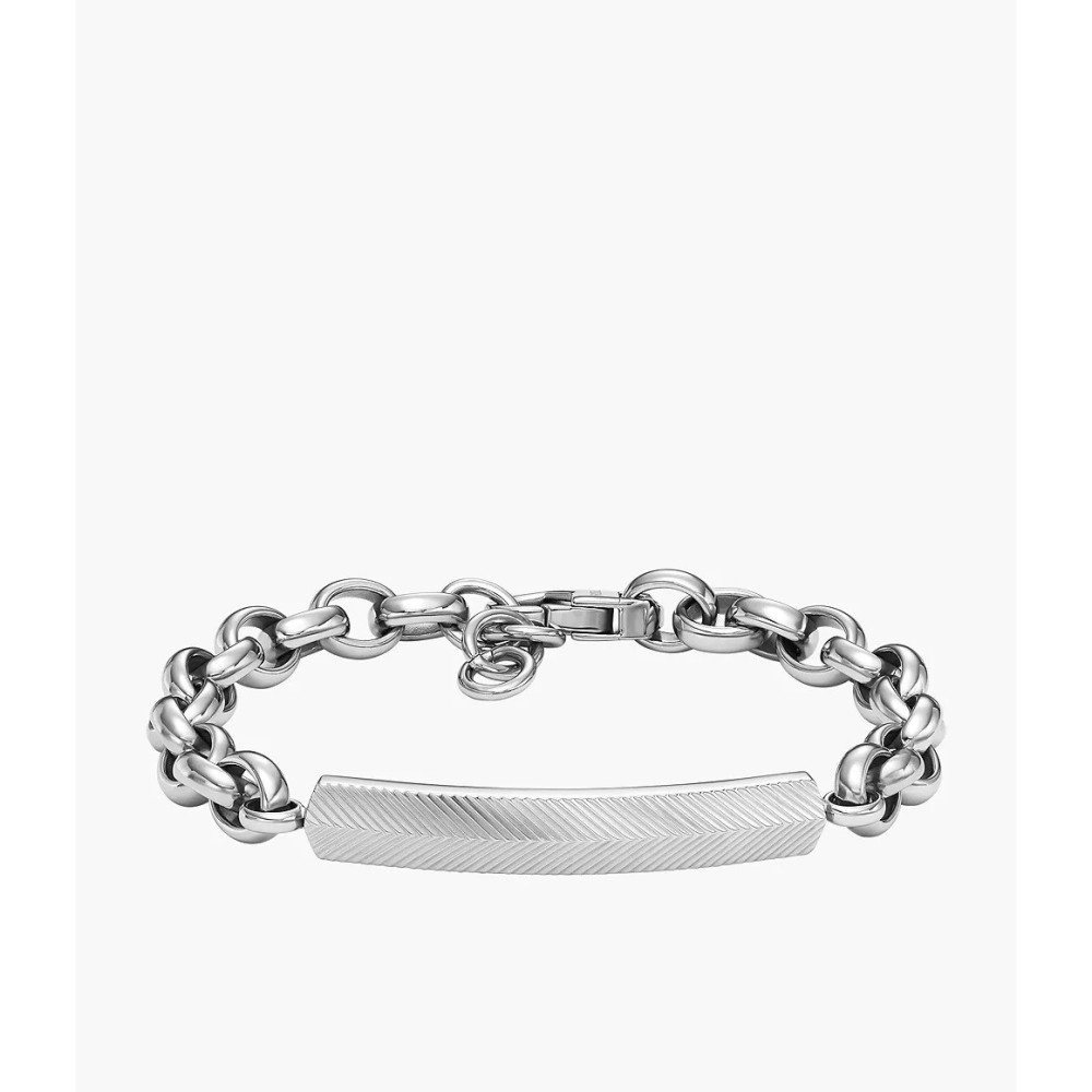 Le Bracelet homme FOSSIL, Harlow linear texture, en acier, JF04569040 Le Bracelet homme FOSSIL, Harlow linear texture, en acier, JF04569040