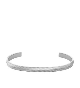 Le Bracelet rigide homme FOSSIL, Harlow linear texture, en acier, JF04566040