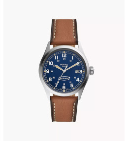 La Montre homme FOSSIL, DEFENDER, à alimentation Solaire, Acier et cuir, FS5975