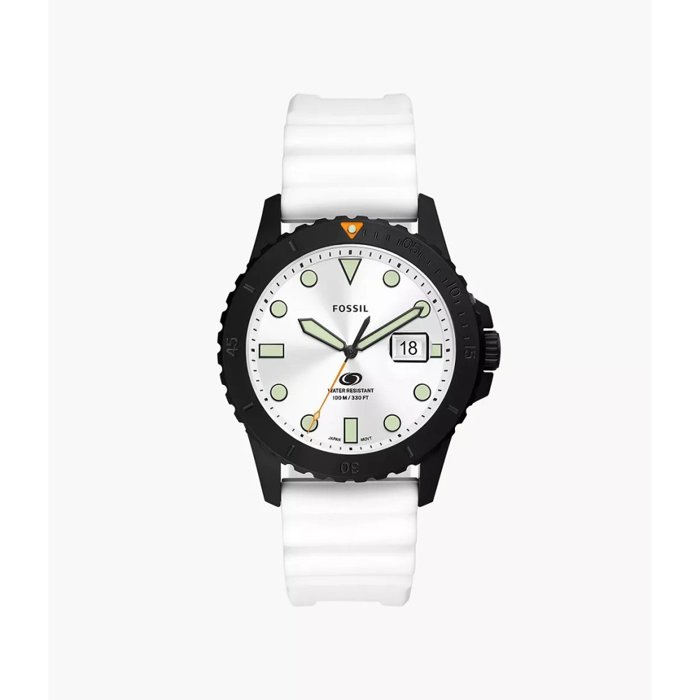 La Montre homme FOSSIL, BLUE DIVE, 3 aiguilles et date, Acier et silicone, FS5999 La Montre homme FOSSIL, BLUE DIVE, 3 aiguilles et date, Acier et silicone, FS5999