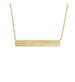 Le Collier Femme FOSSIL, Harlow linear texture, en acier, JF04533710