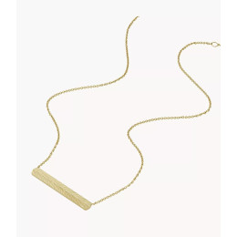 Le Collier Femme FOSSIL, Harlow linear texture, en acier, JF04533710