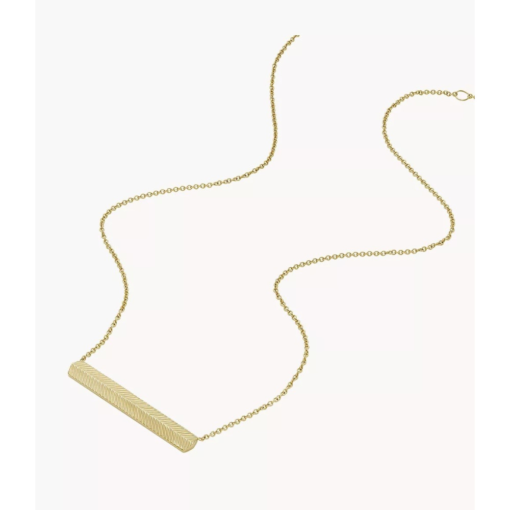 JF04653710 | Fossil Bracelet Harlow Linear Texture Heart Plaqué or