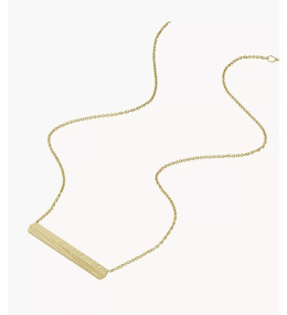 Le Collier Femme FOSSIL, Harlow linear texture, en acier, JF04533710