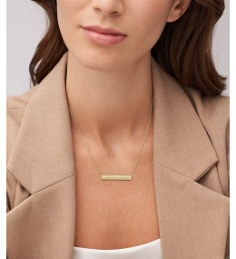 Le Collier Femme FOSSIL, Harlow linear texture, en acier, JF04533710