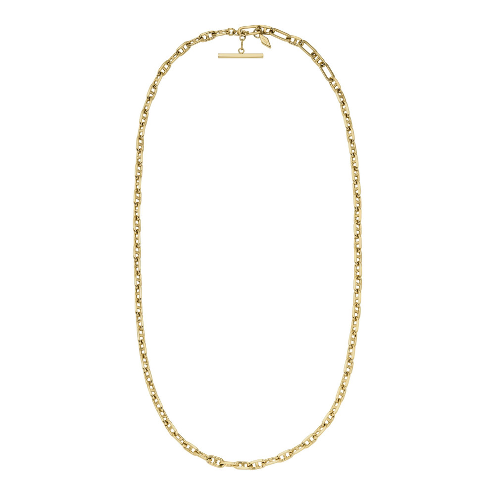Le Collier Femme FOSSIL, Héritage D-link, en laiton doré, JA7209710 Le Collier Femme FOSSIL, Héritage D-link, en laiton doré, JA7209710