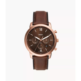 La Montre Homme FOSSIL, NEUTRA, chronographe, cuir, FS6026