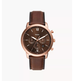 La Montre Homme FOSSIL, NEUTRA, chronographe, cuir, FS6026
