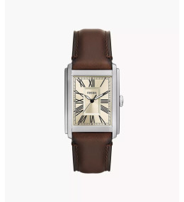 La Montre Homme FOSSIL, CARRAWAY, 3 aiguilles, cuir, FS6012