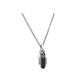 Collier avec Pendentif BULLIT 10mm Acier et carbone, Rochet HP441012