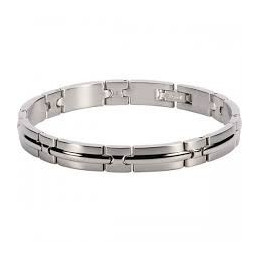 Bracelet Acier TRINIDAD 8mm 21cm, Rochet B042280