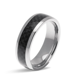 Bague acier et carbone Hybrid ROCHET A0510