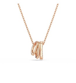 Le Collier Swarovski, Hyperbola Tailles variées, Blanc, Placage de ton or rosé, 5701494