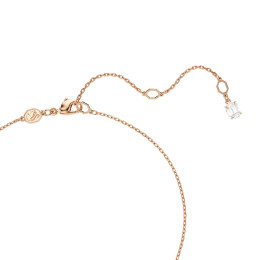 Le Collier Swarovski, Hyperbola Tailles variées, Blanc, Placage de ton or rosé, 5701494