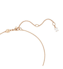 Le Collier Swarovski, Hyperbola Tailles variées, Blanc, Placage de ton or rosé, 5701494