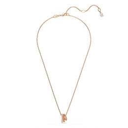 Le Collier Swarovski, Hyperbola Tailles variées, Blanc, Placage de ton or rosé, 5701494