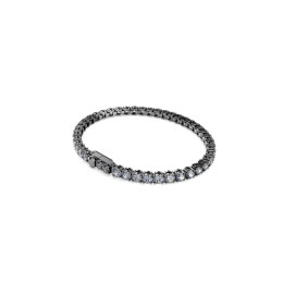 Bracelet Tennis Deluxe gris, Métal plaqué ruthénium Swarovski 5693928