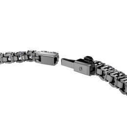 Bracelet Tennis Deluxe gris, Métal plaqué ruthénium Swarovski 5693928