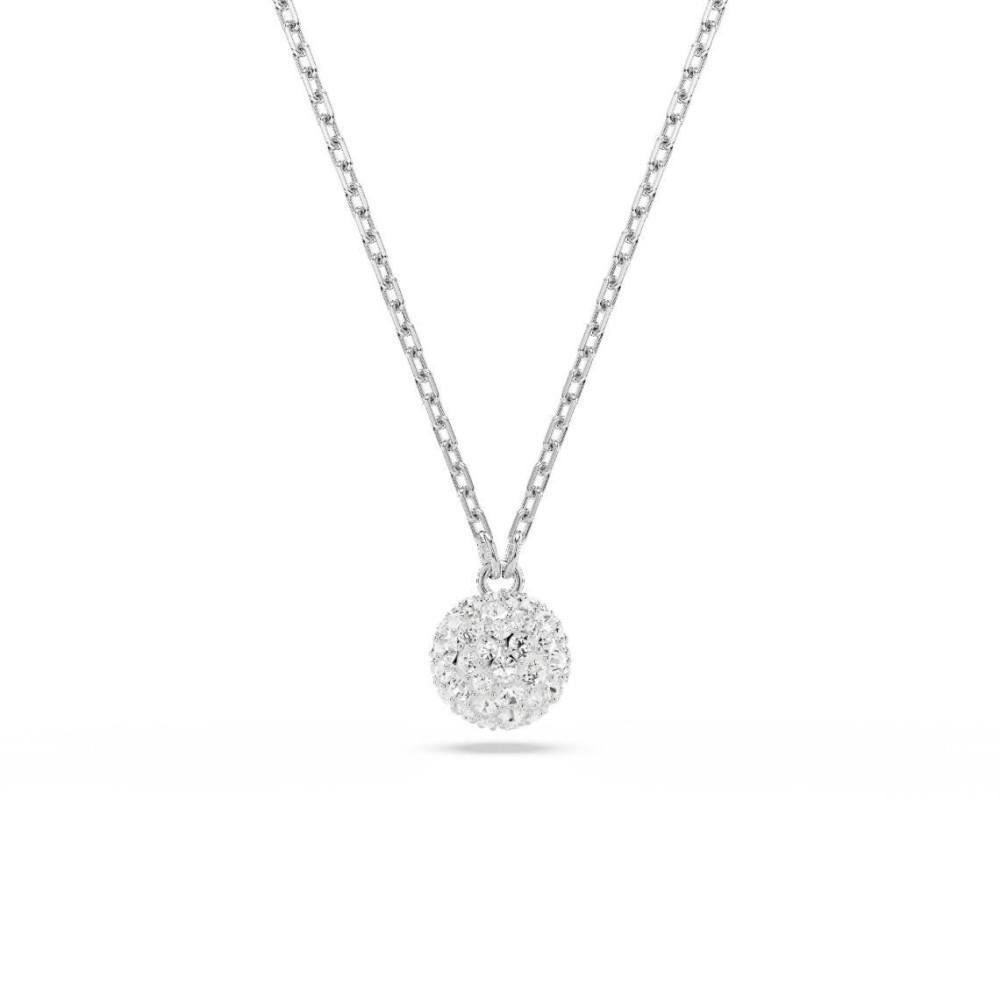 Le Collier pendentif Swarovski, Dextera, Blanc, Métal rhodié, 5693206