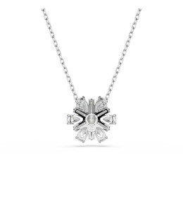 Le Collier pendentif Swarovski, Idyllia, Blanches, Métal rhodié, 5691484