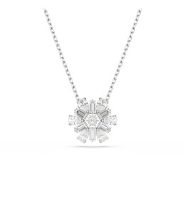 Le Collier pendentif Swarovski, Idyllia, Blanches, Métal rhodié, 5691484