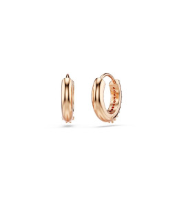 Les Boucles d'oreilles Swarovski, Matrix, Taille ronde, Blanches, Placage de ton or rosé, 5690669