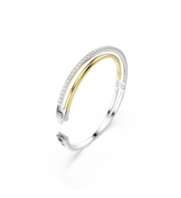 Le Bracelet Swarovski, Hyperbola, Blanches, Finition mix de métal, 5689720