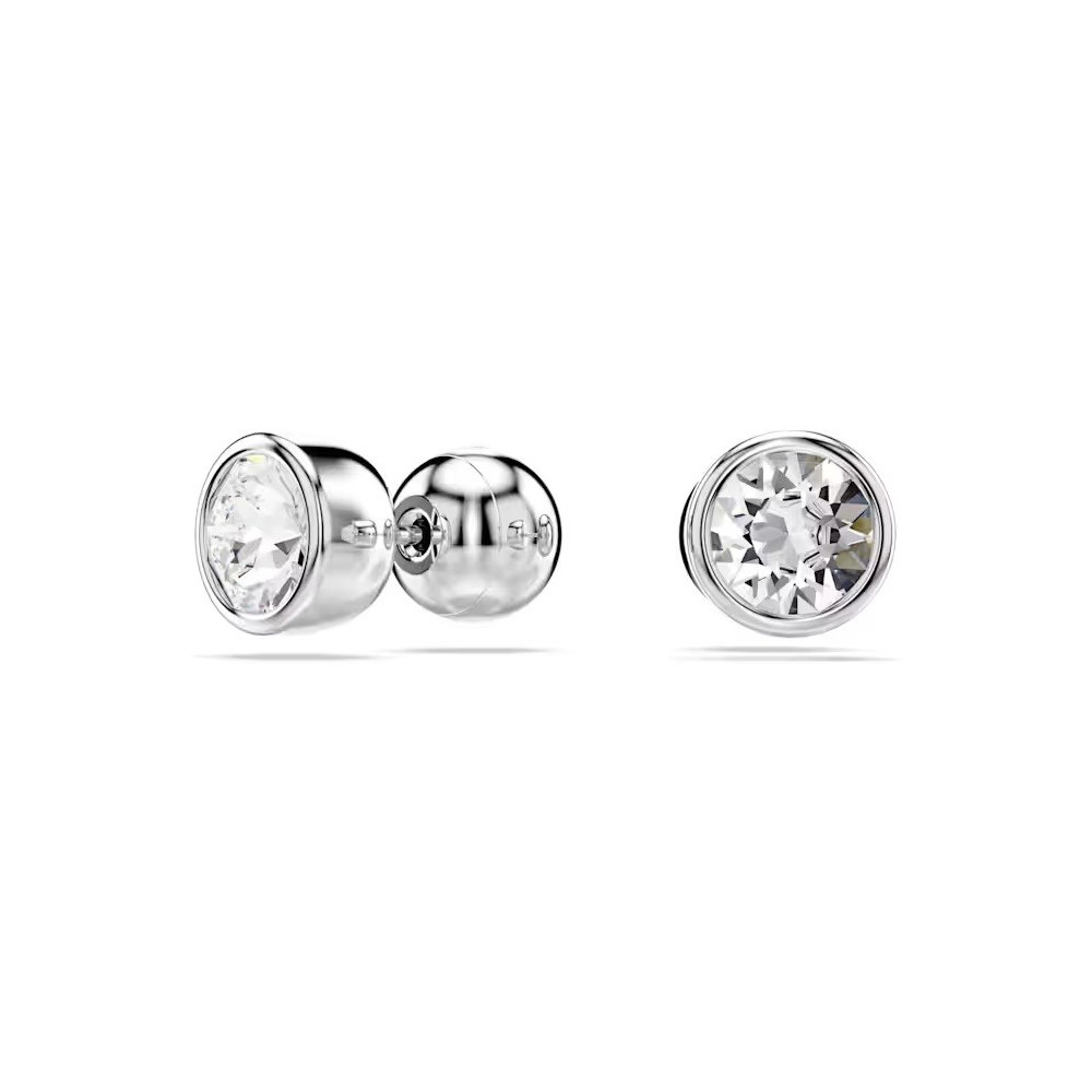 Les Boucles d'oreilles Swarovski, Imber Taille ronde, Blanches, Métal rhodié, 5696073