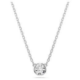 Le Collier Swarovski, Pendentif Imber Taille ronde, Blanc, Métal rhodié, 5696039
