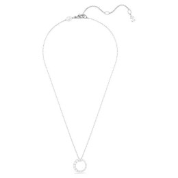 Le Collier Swarovski, Pendentif Matrix Perle de cristal, Taille ronde, Blanc, Métal rhodié, 5688751
