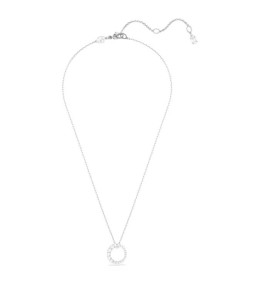 Le Collier Swarovski, Pendentif Matrix Perle de cristal, Taille ronde, Blanc, Métal rhodié, 5688751