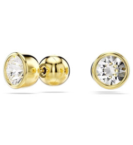 Les Boucles d'oreilles Swarovski, Imber Coupe ronde, Blanches, Placage de ton or, 5681552