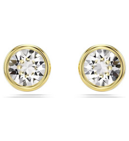 Les Boucles d'oreilles Swarovski, Imber Coupe ronde, Blanches, Placage de ton or, 5681552