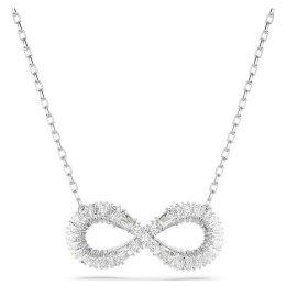Le Collier pendentif Swarovski, Hyperbola Infini, Blanc, Métal rhodié, 5679434