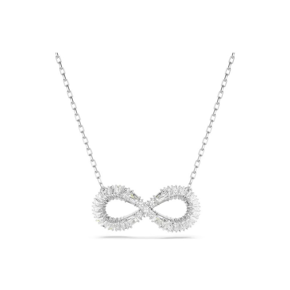 Le Collier pendentif Swarovski, Hyperbola Infini, Blanc, Métal rhodié, 5679434