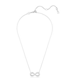 Le Collier pendentif Swarovski, Hyperbola Infini, Blanc, Métal rhodié, 5679434