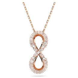 Le Collier pendentif Swarovski, Hyperbola Infini, Blanc, Placage de ton or rosé, 5677623