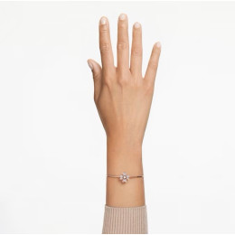Le Bracelet Swarovski, Idyllia Trèfle à quatre feuilles, Blanc, Placage de ton or rosé, 5674487