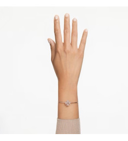 Le Bracelet Swarovski, Idyllia Trèfle à quatre feuilles, Blanc, Placage de ton or rosé, 5674487