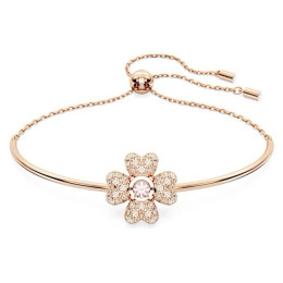 Le Bracelet Swarovski, Idyllia Trèfle à quatre feuilles, Blanc, Placage de ton or rosé, 5674487