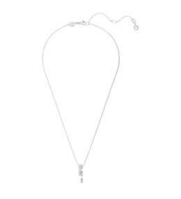 Le Collier pendentif Swarovski, Dextera Tailles variées, Blanc, Métal rhodié, 5671819