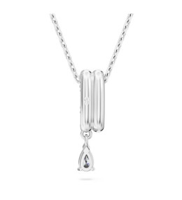 Le Collier pendentif Swarovski, Dextera Tailles variées, Blanc, Métal rhodié, 5671819