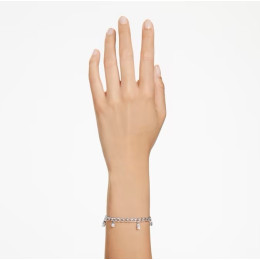 Le Bracelet Swarovski, Dextera, Tailles variées, Blanc, Métal rhodié, 5671184