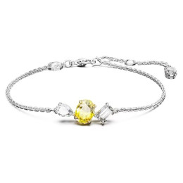 Le Bracelet Swarovski, Mesmera Tailles variées, Jaune, Métal rhodié, 5668362
