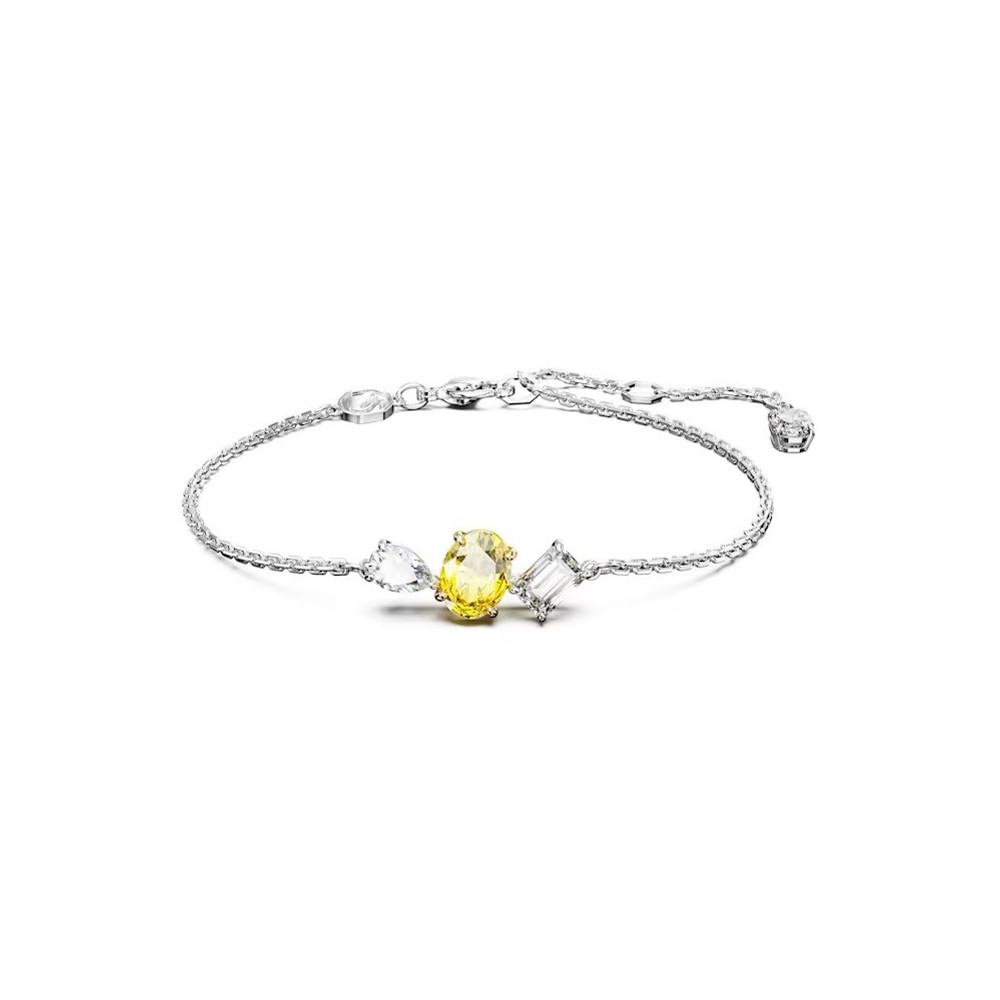 Le Bracelet Swarovski, Mesmera Tailles variées, Jaune, Métal rhodié, 5668362