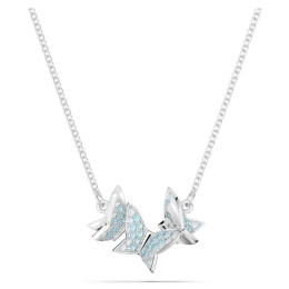 Le Collier Swarovski, Lilia Papillon Bleu, Métal rhodié, 5662181