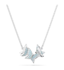 Le Collier Swarovski, Lilia Papillon Bleu, Métal rhodié, 5662181